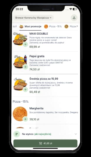 Zobacz aplikację w akcji 3: Skorzystaj z promocji